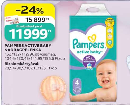 Pampers Active Baby Nadrágpelenka