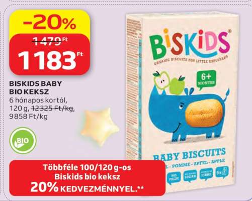 BISKIDS BABY BIO KEKSZ