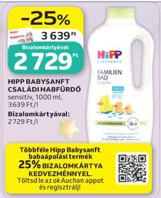 HiPP Babysanft családi habfürdő