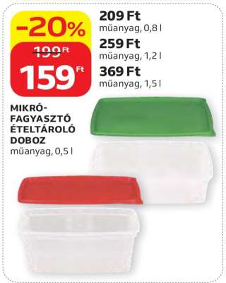 MIKRÓ-FAGYASZTÓ ÉTELTÁROLÓ DOBOZ