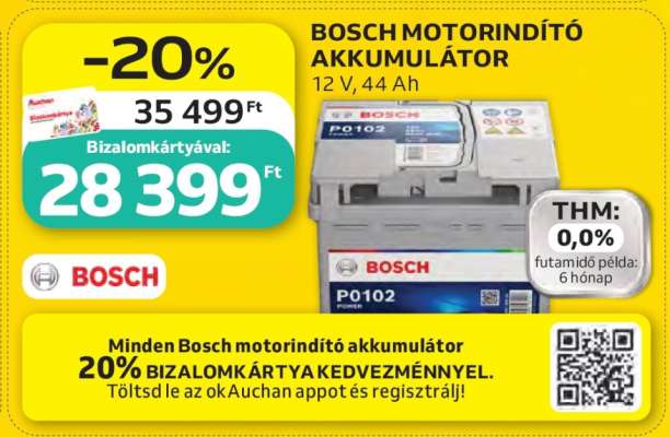BOSCH MOTORINDÍTÓ AKKUMULÁTOR