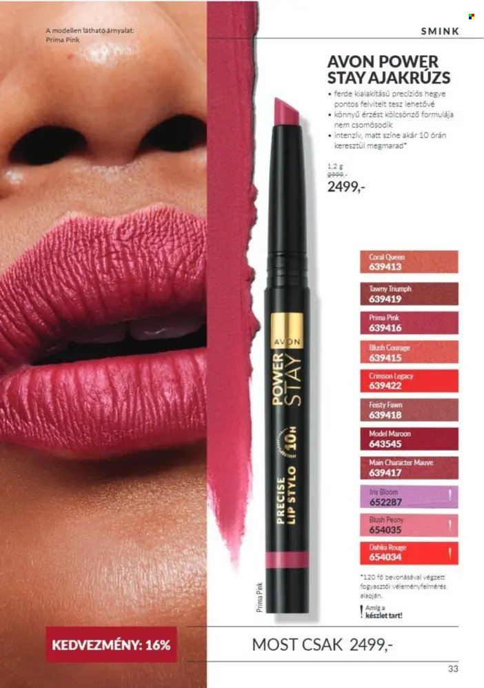 Avon akciós újságok - 2026.10.01 - 2026.10.31. Oldal 33