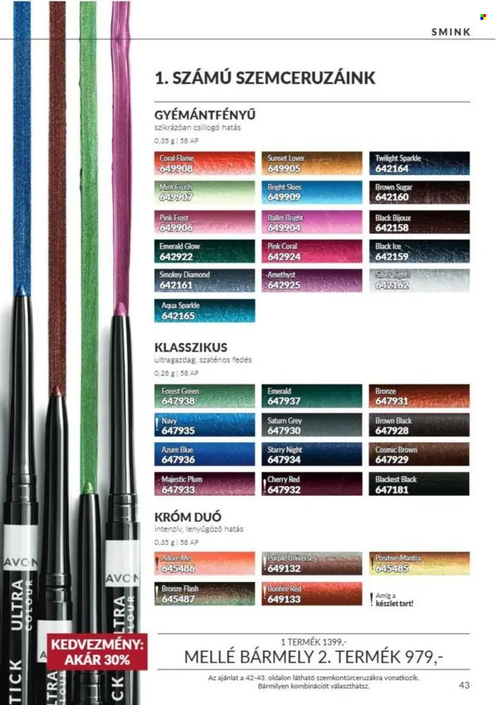 Avon akciós újságok - 2026.10.01 - 2026.10.31. Oldal 43