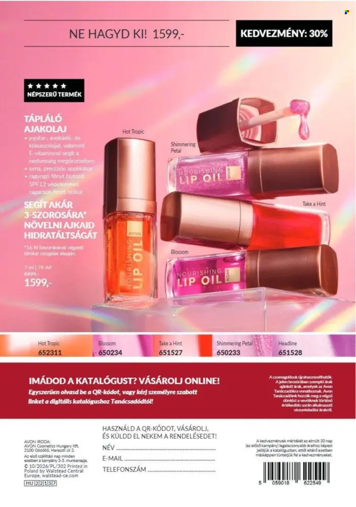 Avon akciós újságok - 2026.10.01 - 2026.10.31. Oldal 180