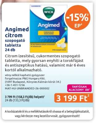 Angimed citrom szopogató tabletta 24 db