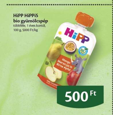 HiPP HiPPiS bio gyümölcspép
