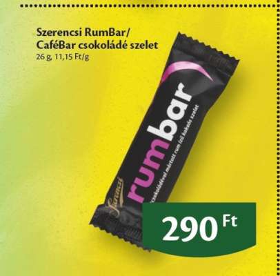 Szerencsi RumBar/CaféBar csokoládé szelet