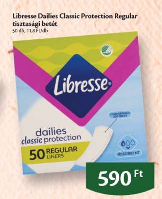 Libresse Dailies Classic Protection Regular tisztasági betét