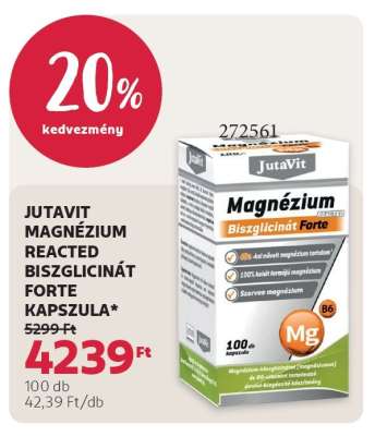 JUTAVIT MAGNÉZIUM REACTED BISZGLICINÁT FORTE KAPSZULA