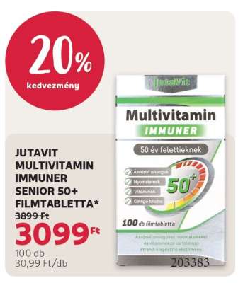 JUTAVIT MULTIVITAMIN IMMUNER SENIOR 50+ FILMTABLETTA
