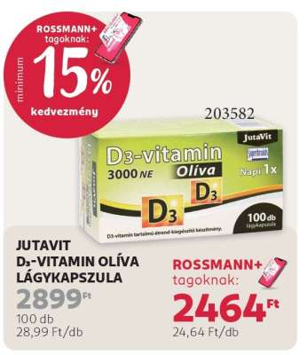 JUTAVIT D₃-VITAMIN OLÍVA LÁGYKAPSZULA