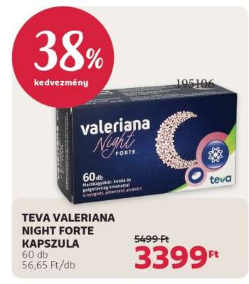 TEVA VALERIANA NIGHT FORTE KAPSZULA