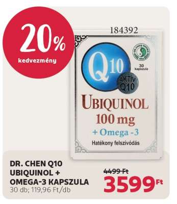 DR. CHEN Q10 UBIQUINOL + OMEGA-3 KAPSZULA