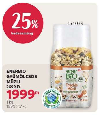 ENERBIO GYÜMÖLCSÖS MÜZLI