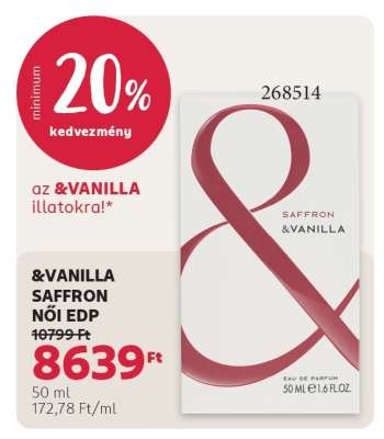 &VANILLA SAFFRON NŐI EDP