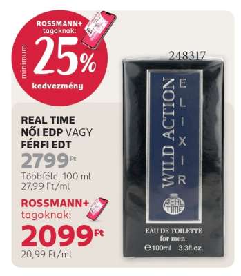 REAL TIME NŐI EDP VAGY FÉRFI EDT