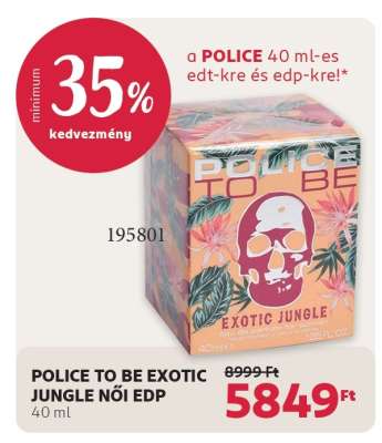 POLICE TO BE EXOTIC JUNGLE NŐI EDP