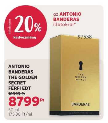 ANTONIO BANDERAS THE GOLDEN SECRET FÉRFI EDT