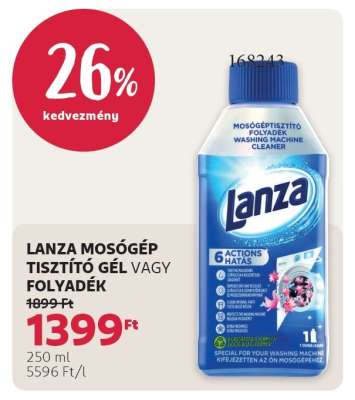 LANZA MOSÓGÉP TISZTÍTÓ GÉL VAGY FOLYADÉK