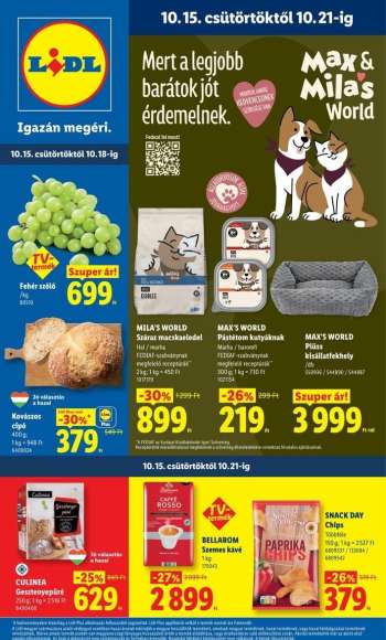 Újság Lidl - 2026.10.15 - 2026.10.21.
