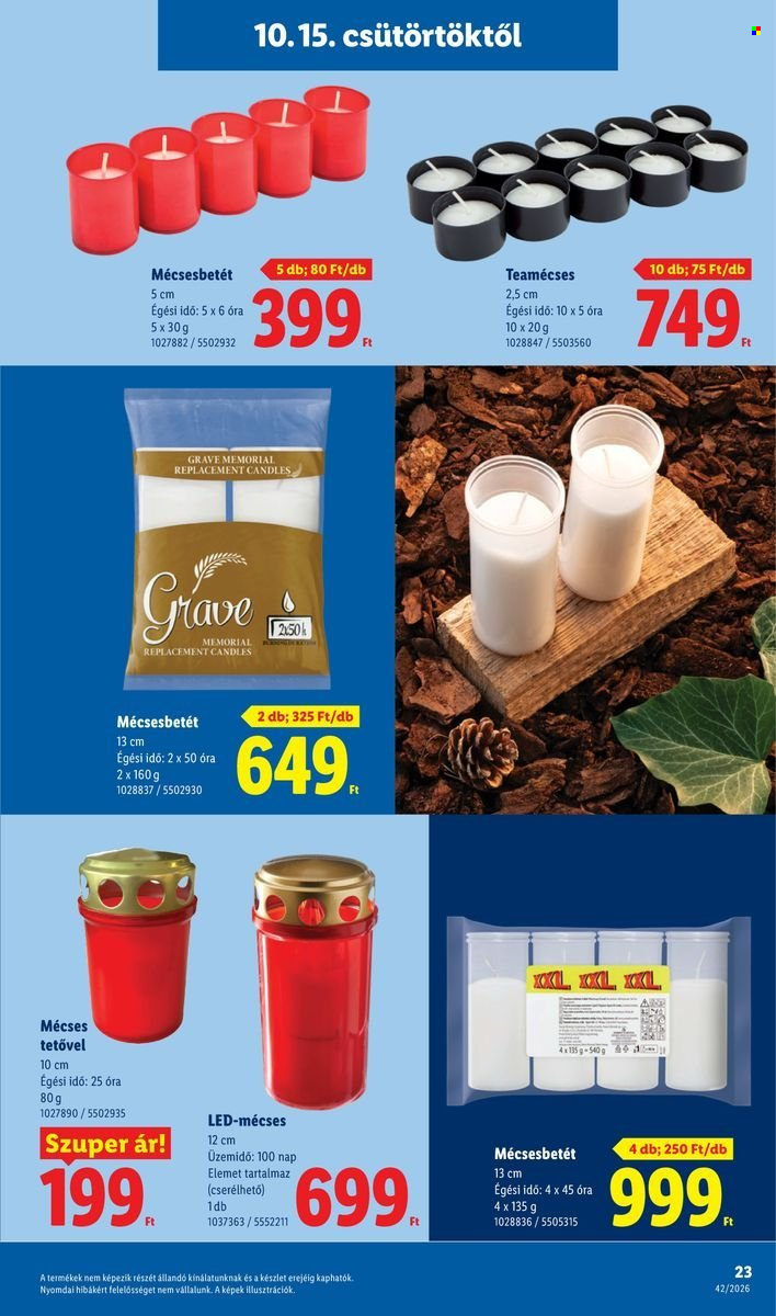 Lidl akciós újságok - 2026.10.15 - 2026.10.21. Oldal 23