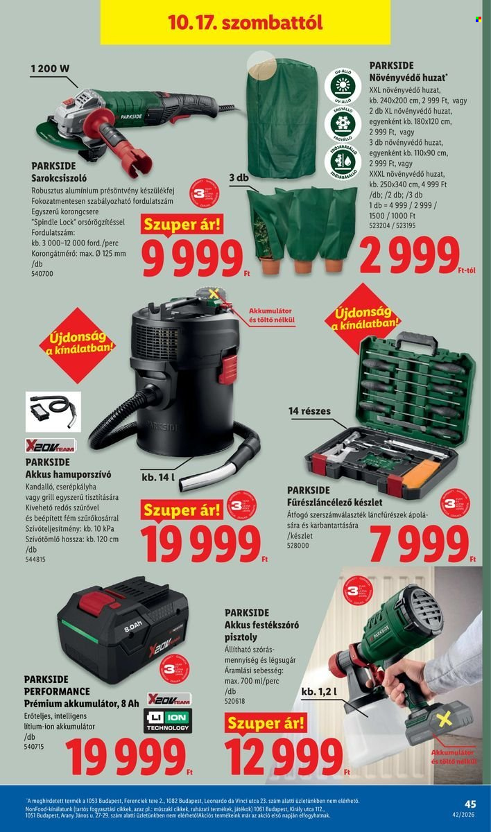 Lidl akciós újságok - 2026.10.15 - 2026.10.21. Oldal 45