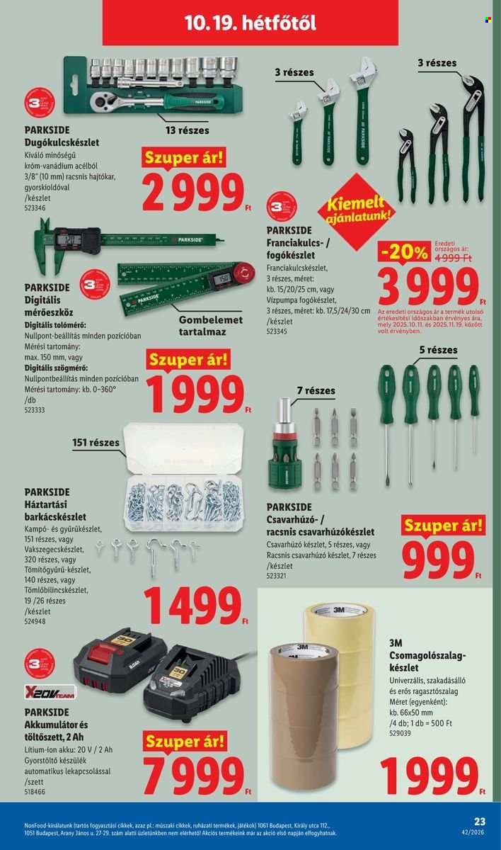 Lidl akciós újságok - 2026.10.15 - 2026.10.21. Oldal 23
