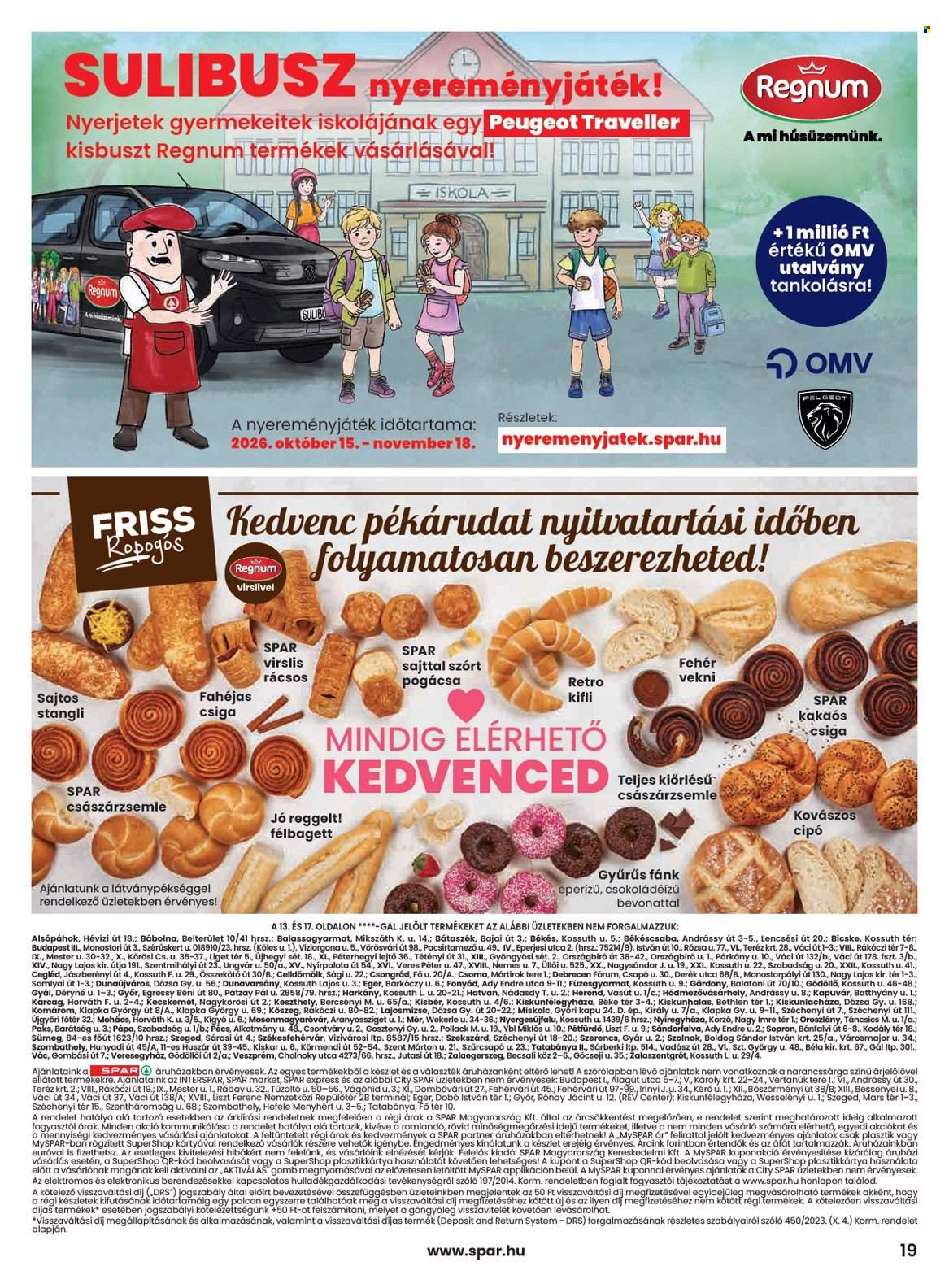 SPAR akciós újságok - 2026.10.15 - 2026.10.21. Oldal 19