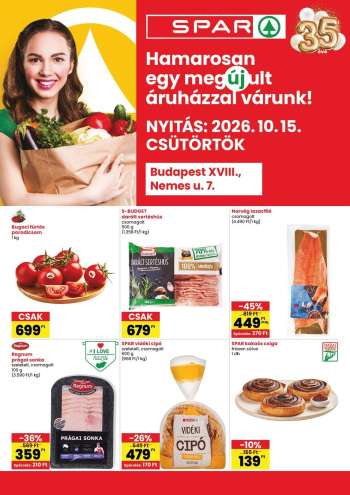 Újság SPAR Szupermarket - 2026.10.15 - 2026.10.21.