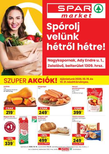 Újság SPAR market - 2026.10.15 - 2026.10.21.