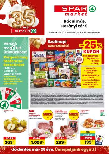 Újság SPAR market - 2026.10.15 - 2026.10.21.