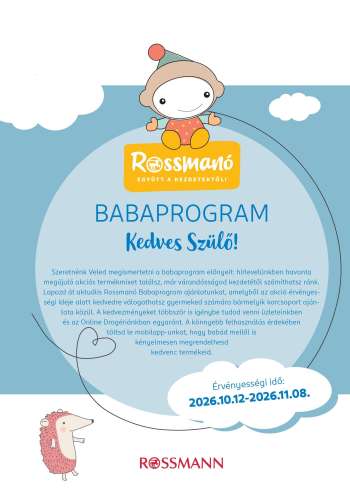 Újság Rossmann - 2026.10.12 - 2026.11.08.