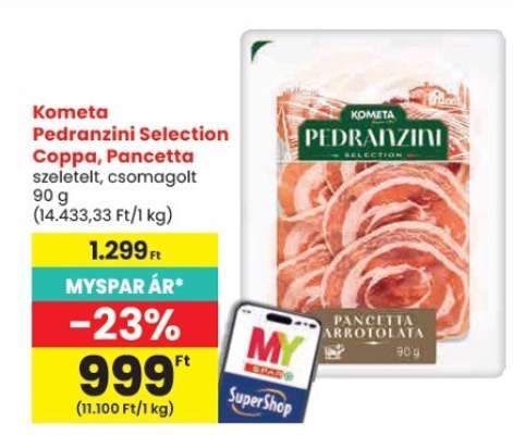 Kometa Pedranzini Selection Coppa, Pancetta