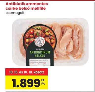 Antibiotikummentes csirke belső mellfilé