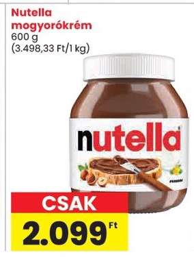 Nutella mogyorókrém