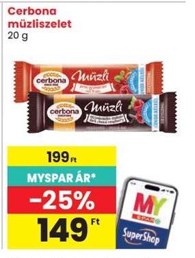 CERBONA Müzliszelet*