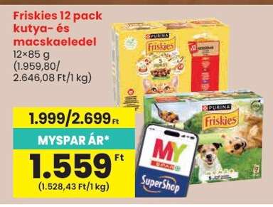 Friskies 12 pack kutya- és macskaeledel