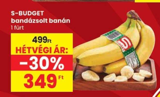 S-BUDGET bandázsolt banán