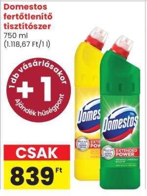 Domestos fertőtlenítő tisztítószer