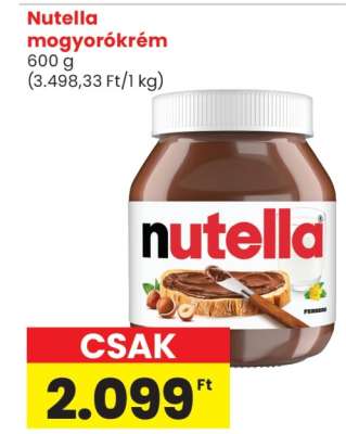 Nutella mogyorókrém