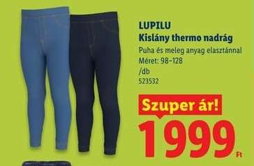 LUPILU Kislány thermo nadrág