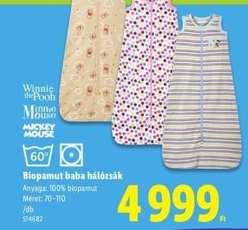 Biopamut baba hálózsák