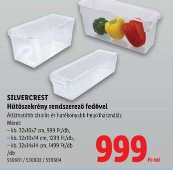 SILVERCREST Hűtőszekrény rendszerező fedővel