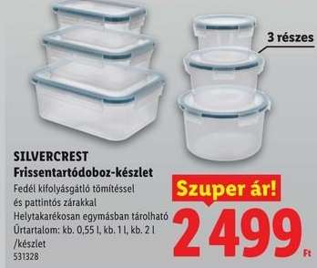 Silvercrest Frissentartódoboz-készlet