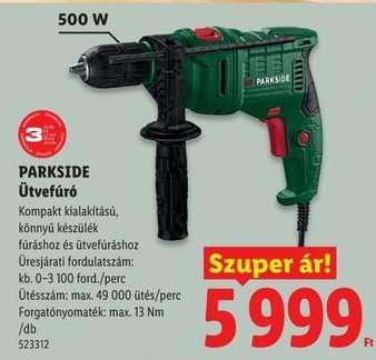 Parkside Ütvefúró