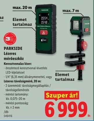 PARKSIDE Lézeres mérőeszköz