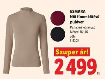 Esmara Női finomkötésű pulóver