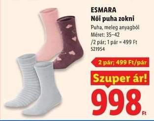 Esmara Női puha zokni