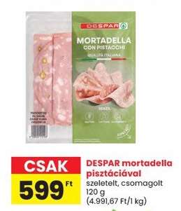 DESPAR mortadella pisztáciával
