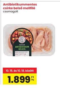 Antibiotikummentes csirke belső mellfilé